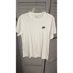 Nike Men's T-Shirt, White/Black - Size M